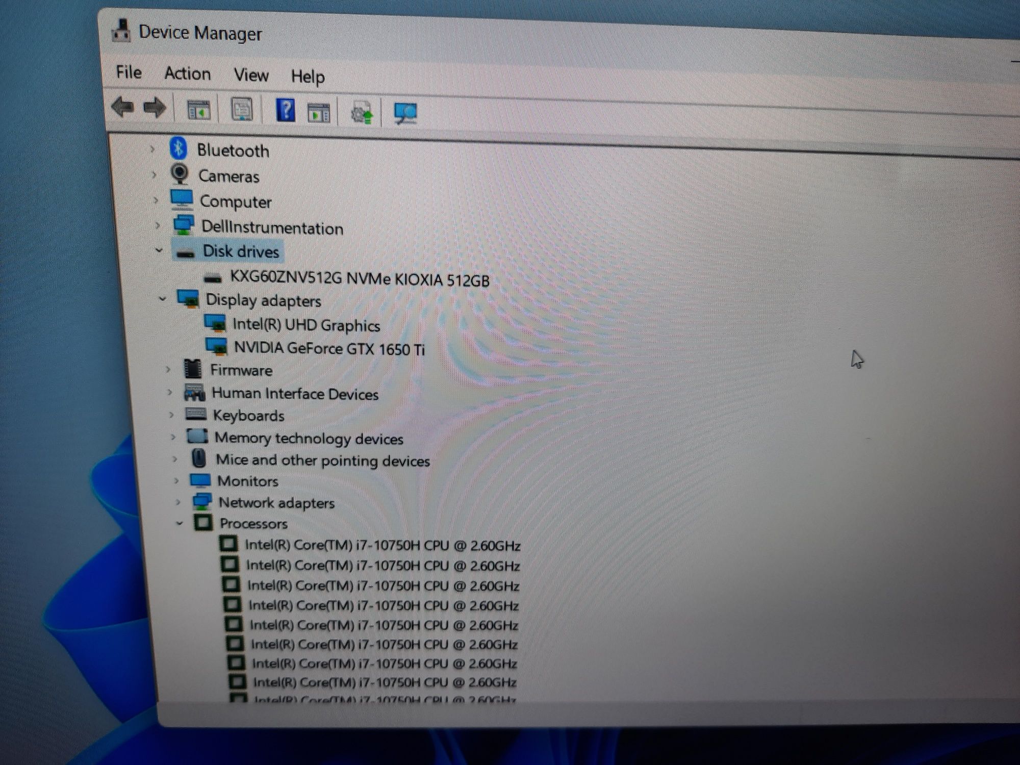 Ultrabook Dell XPS 9500 Frost White - i7, 16GB, GTX1650TI, 512 ssd