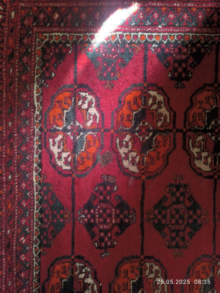 Туркменский шерстяной ковер/gilam ручной работы (2 шт.)