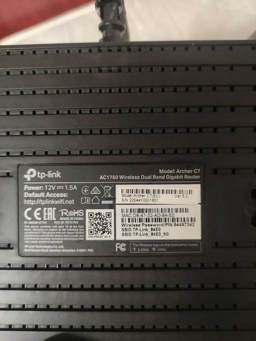 TP-Link Archer C7 AC1750 Dual Band Wireless Gigabit Router