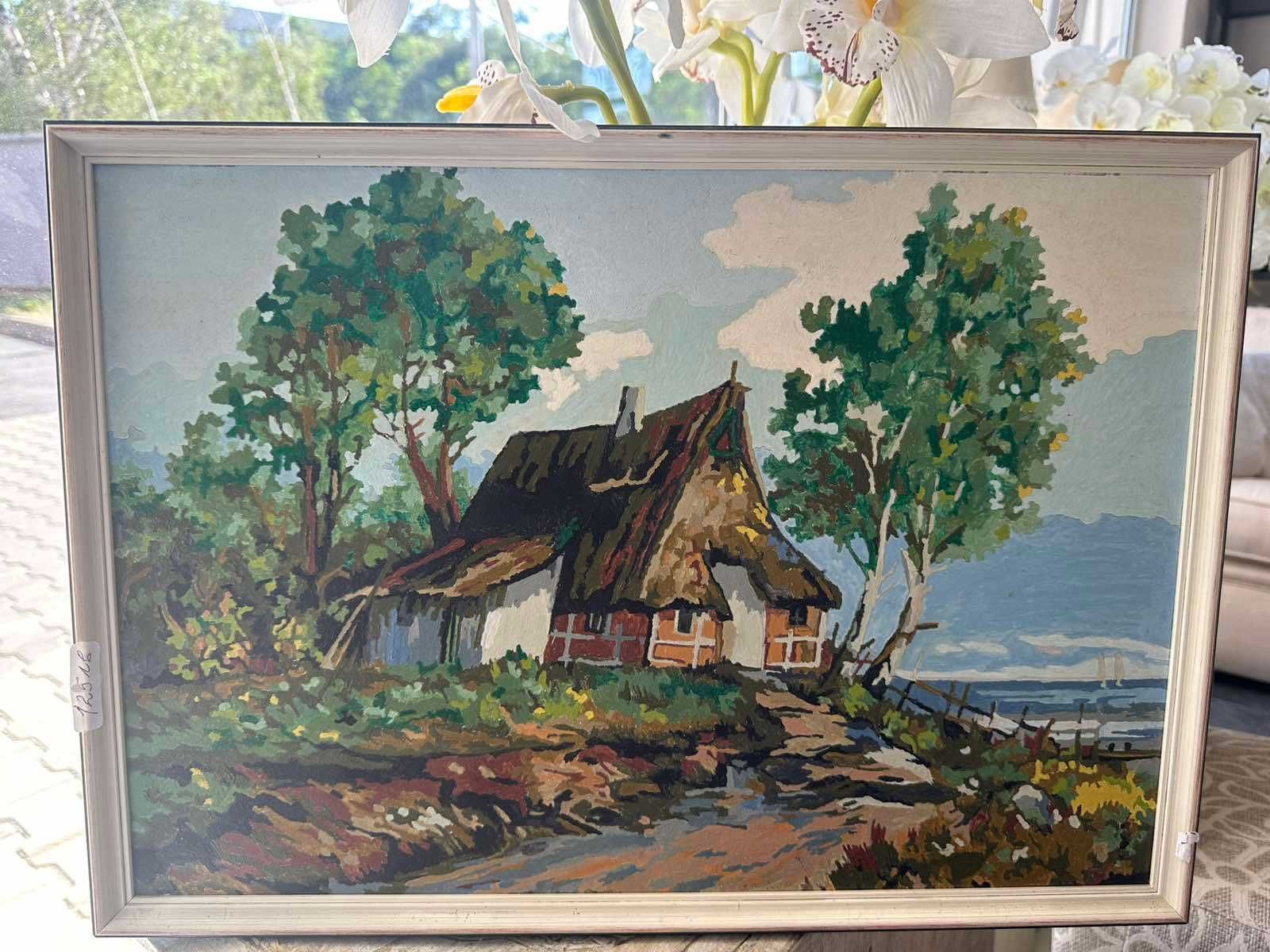 Рисувана картина с акрилни бои - пейзаж