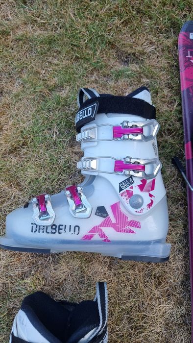 Детски ски Salomon 110см, обувки 21.5, щеки
