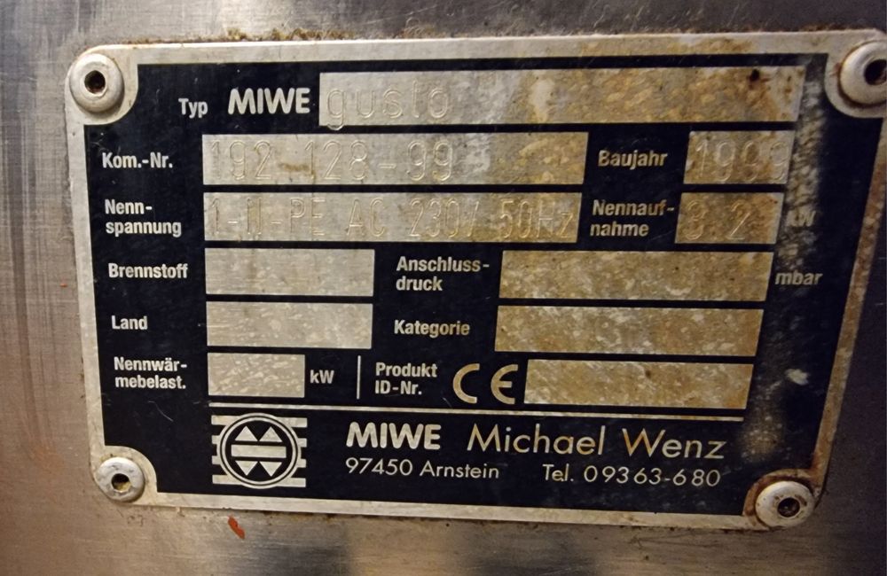 Cuptor electric patiserie MIWE GUSTO 230 Volt