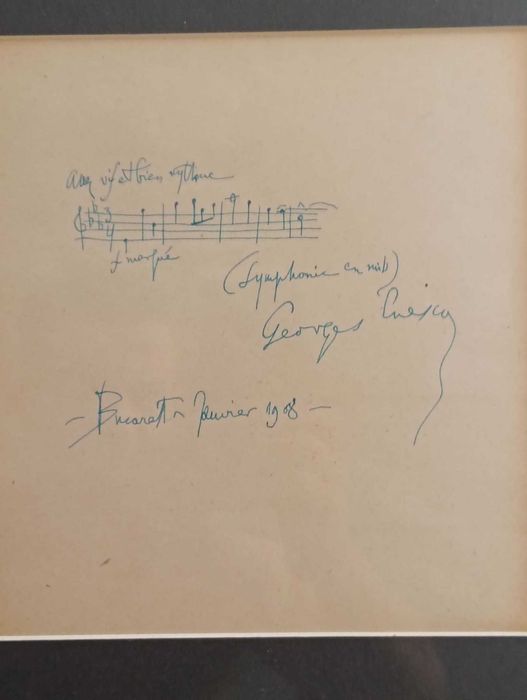 Partitura George Enescu - Piesa rara de colectie