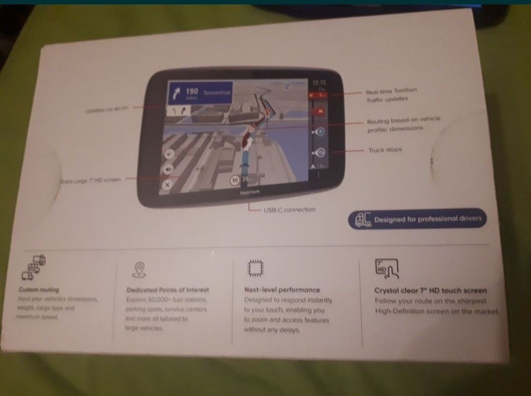 GPS TomTom GO Expert Plus PP 7 inch, NOU la cutie, pt camion autocar