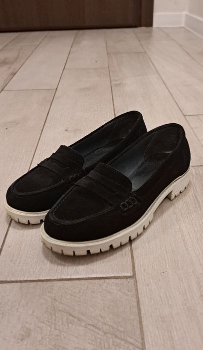 Дамски мокасини от естествен велур 37 номер