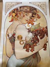 POSTER Fruit, Nature by Alfons Mucha 45 x 70 cm