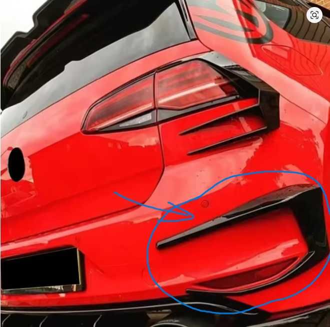 Спойлер / Добавки за задна броня VW GOLF 7