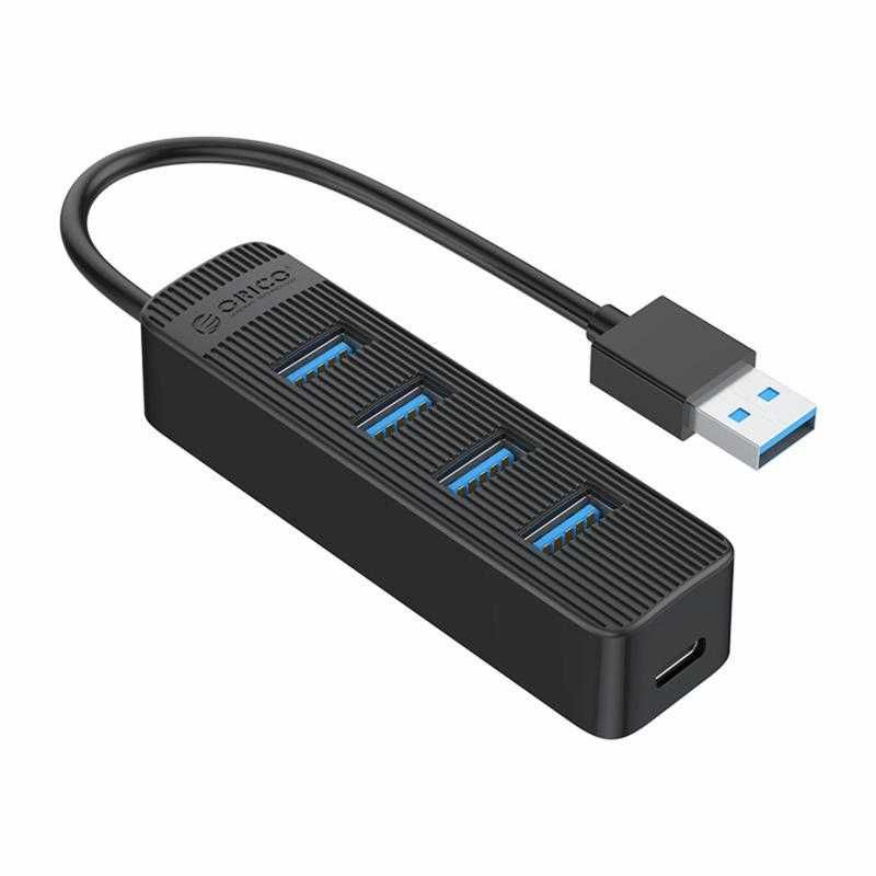 USB Hub3.0 ORICO TWU3-4A-10-BK-EP, 4-порт новый в упаковке.