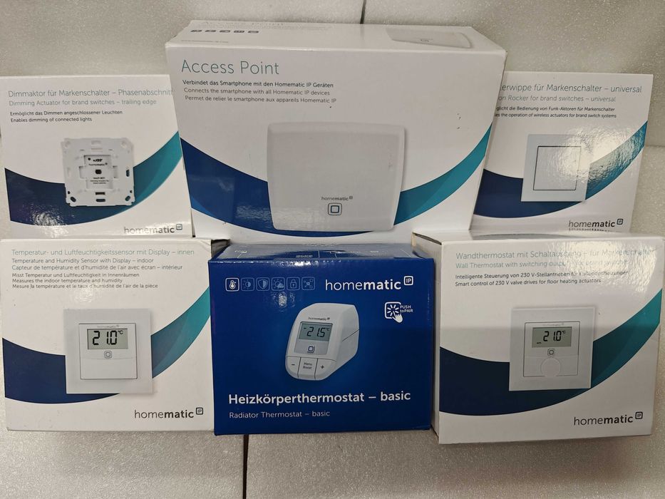 Homematic - термостат/термоглава, Access Point,dimmer,бутони