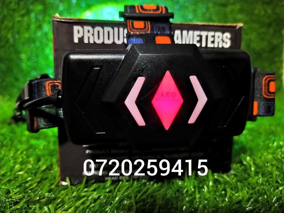 Lanterna Frontala Police cu Led Laser, ZOOM PM20 Pentru Distanta 1300M