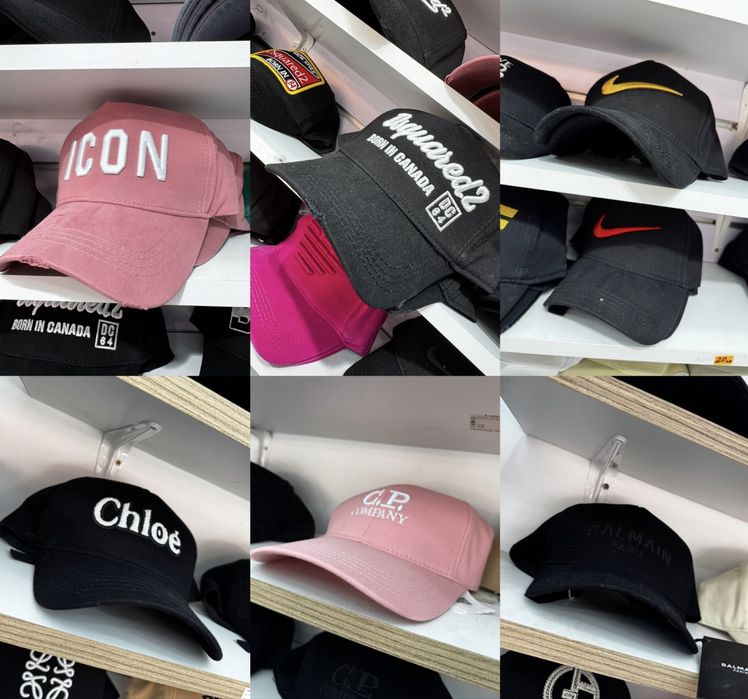 Шапки Adidas,Nike,karl,gucci,diorArmani,Under Armour,alo,DSQ2,Tommy,CK