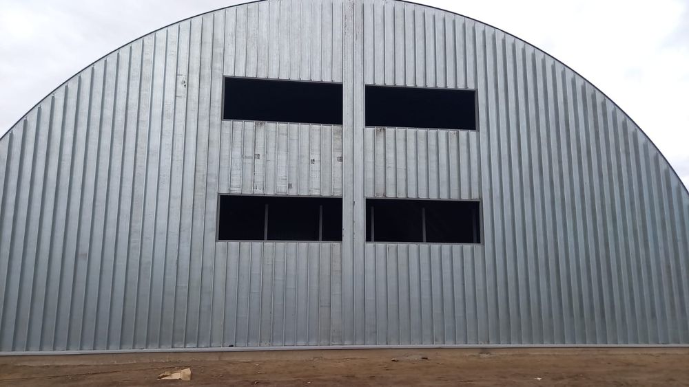 Строительство бескаркасных и каркасные ангары