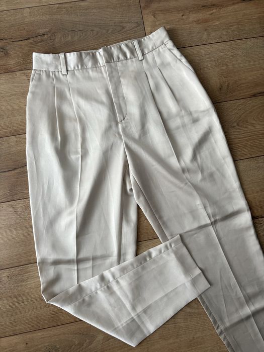 Pantaloni Zara din satin