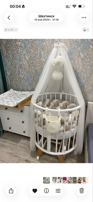 Детская кроватка трансформер