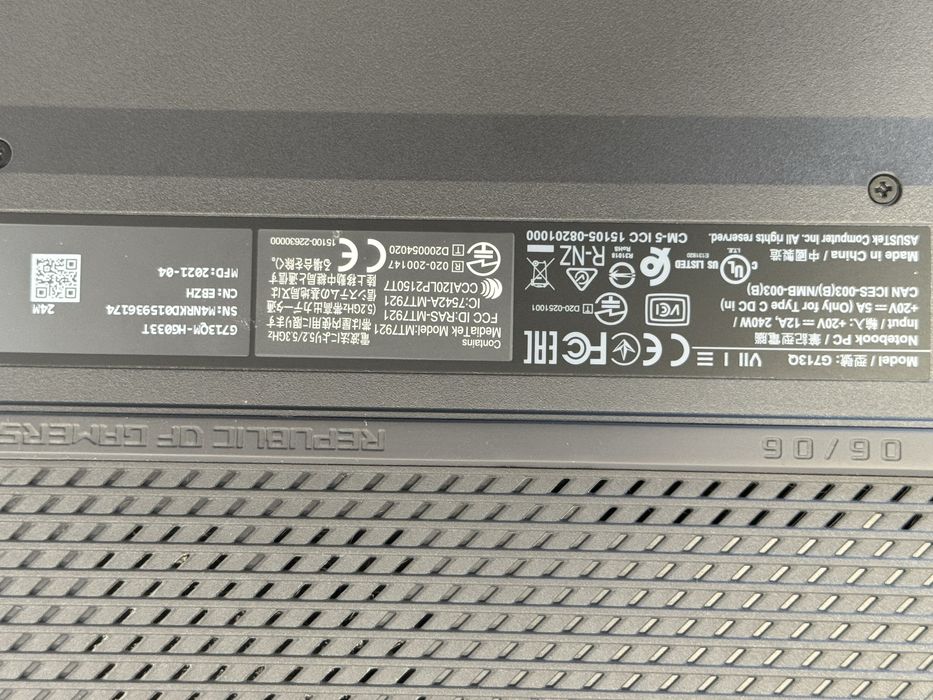 Laptop Gaming ASUS ROG Strix G17 Ryzen 9 16gb 1TB rtx 3060