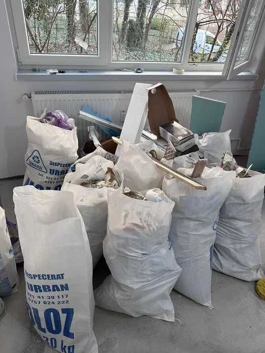 curatenie spatii comerciale , locuinte si eliberare gunoi , moloz