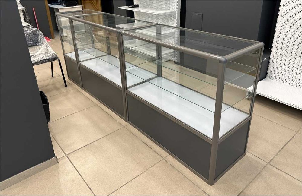 Oynaly prilavkalar, Акция, savdo uskunalari vitrinalar stellajlar