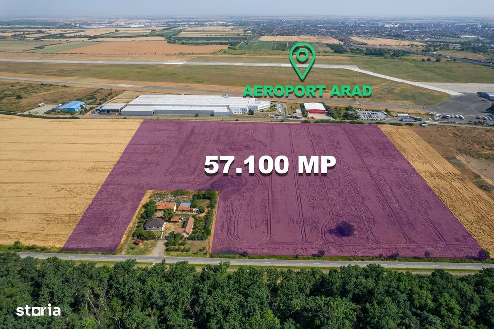 Oportunitate Teren Intravilan, 57.100 mp, Cal.Bodrogului - Aeroport