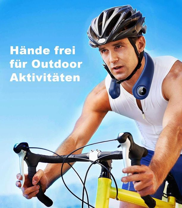 НОВ! Преносим USB вентилатор за врат, 5 скорости