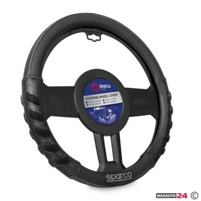 Оригинален SPARCO калъф за волан M (38см) – еко кожа, комфорт и защита
