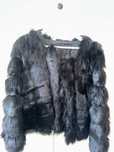 Haina de blana artificiala culoare neagra