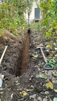 Копаем траншеи для водопровод
