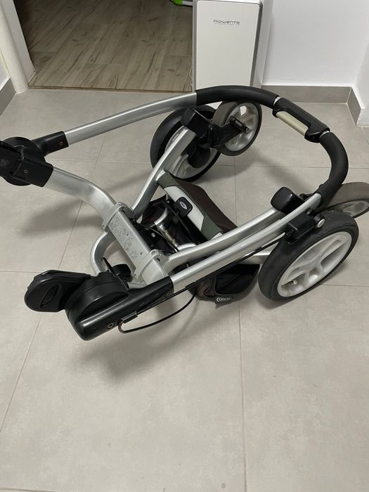 Carut Graco symbio 3 in 1 (landou, scoica si partea sport)+baza scoica