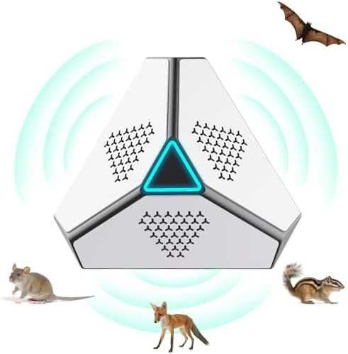 Нов Ултразвуков уред против мишки и плъхове с LED светлини 3 режима