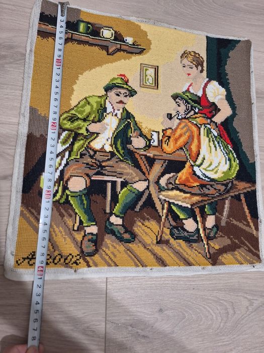 Tablou cusut manual +rama lemn