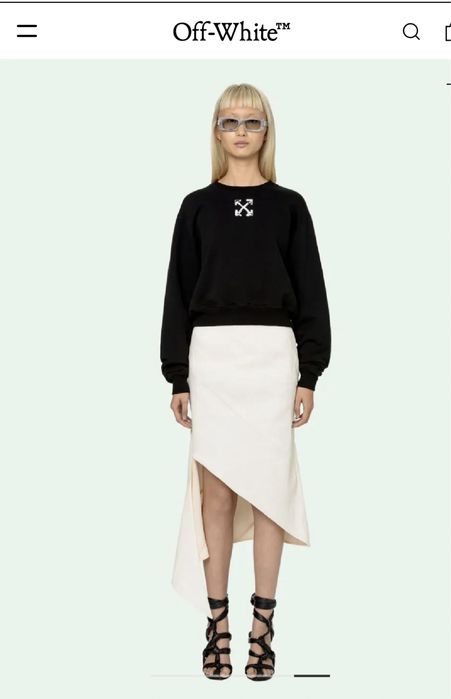 Bluza off white dama hanorac
