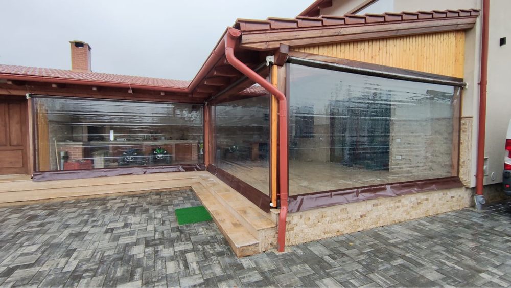 Sisteme Folie Transparenta.Rulou casetat, Rulou simplu, Panou cu bride