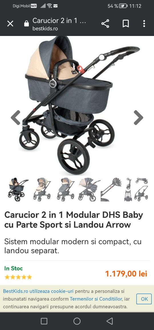 Carucior DHS 2in1 baby