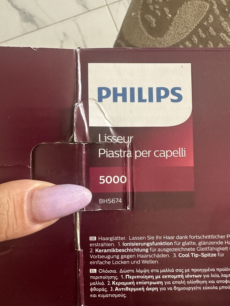 Placa de indreptat parul/ de facut bucle Philips 5000 BHS674