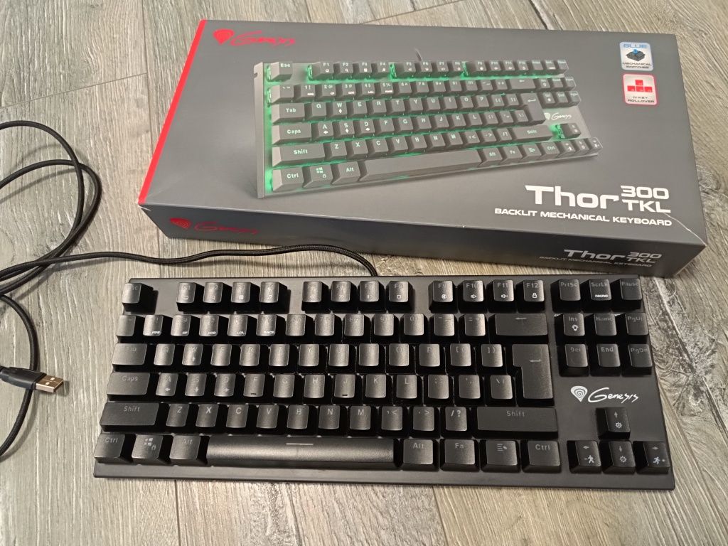 Tastatura mecanica Genesys Thor 300 TKL green