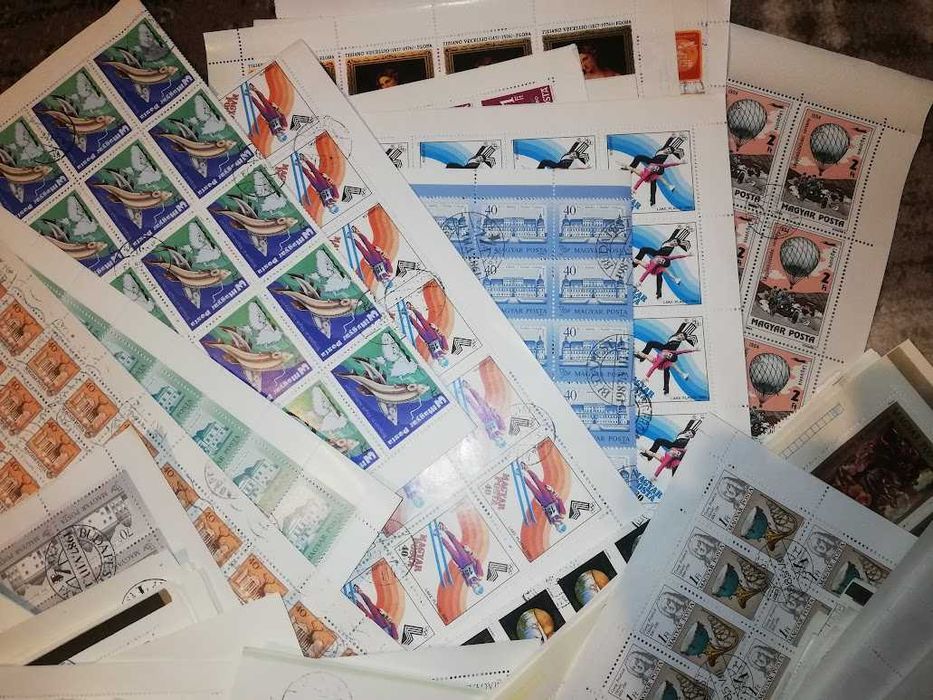 vand timbre,100 de coli diferite,timbre unguresti