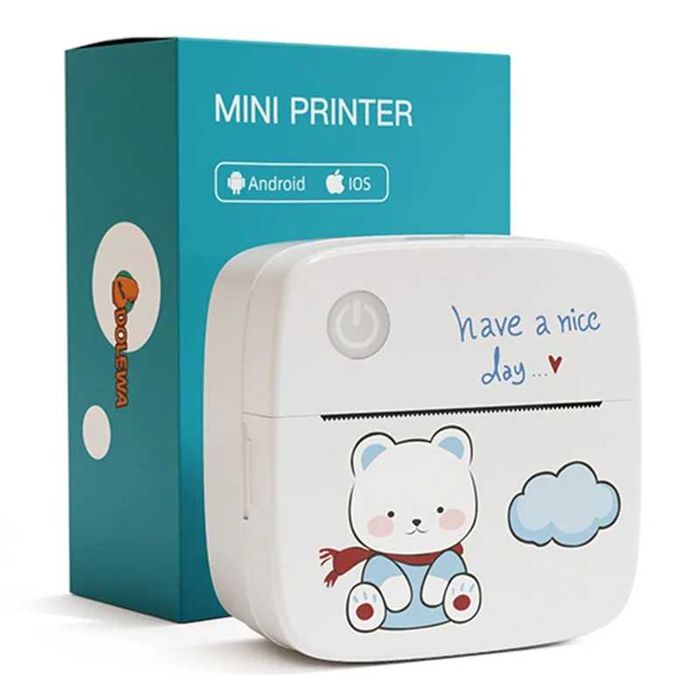Lx-D2 Термо без мастило Bluetooth 5.2 мини принтер за снимки, бележки