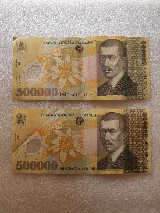 Bancnote 500.000 lei anul 2000