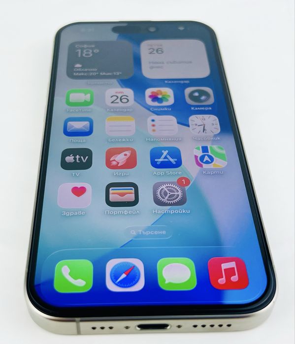 Apple iPhone 15 Pro 128GB Natural Titanium Перфектен! Гаранция!