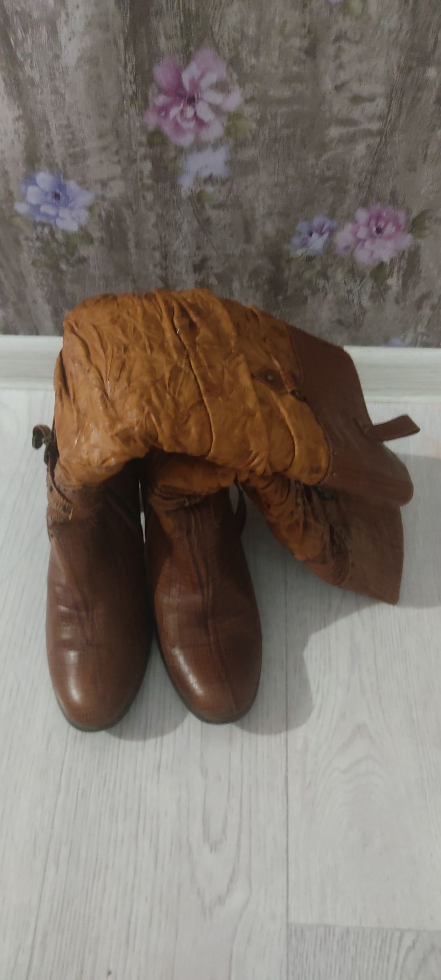 Зимние сапоги из натуральной кожи
