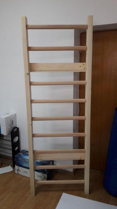 Spalier gimnastica 200/70 cm, 9 trepte, lacuit