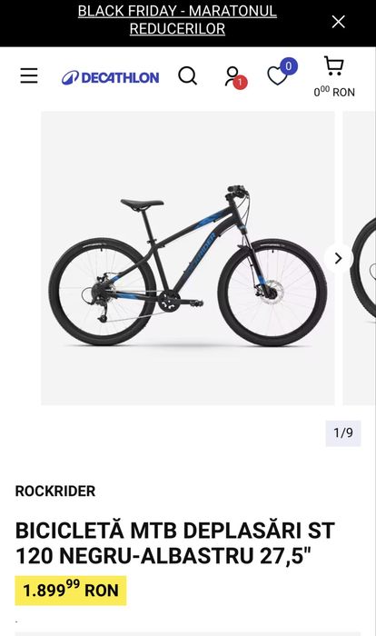 Bicicletă Rockrider ST 120 27,5 L