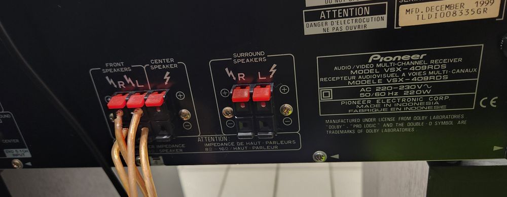 Receiver Pioneer + Cd-player Pioneer cu telecomandă