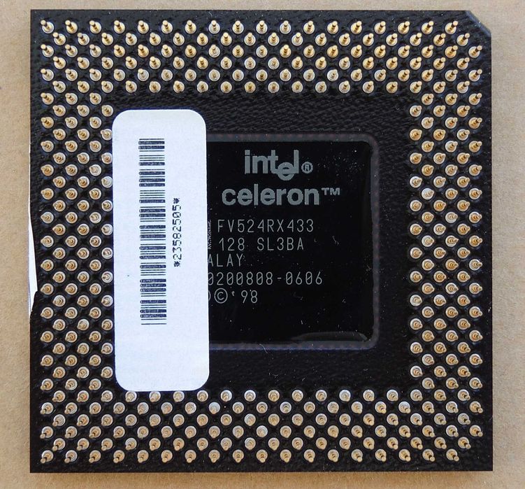 Intel Celeron Mendocino 433Hz SL3BA Socket 370 Testat