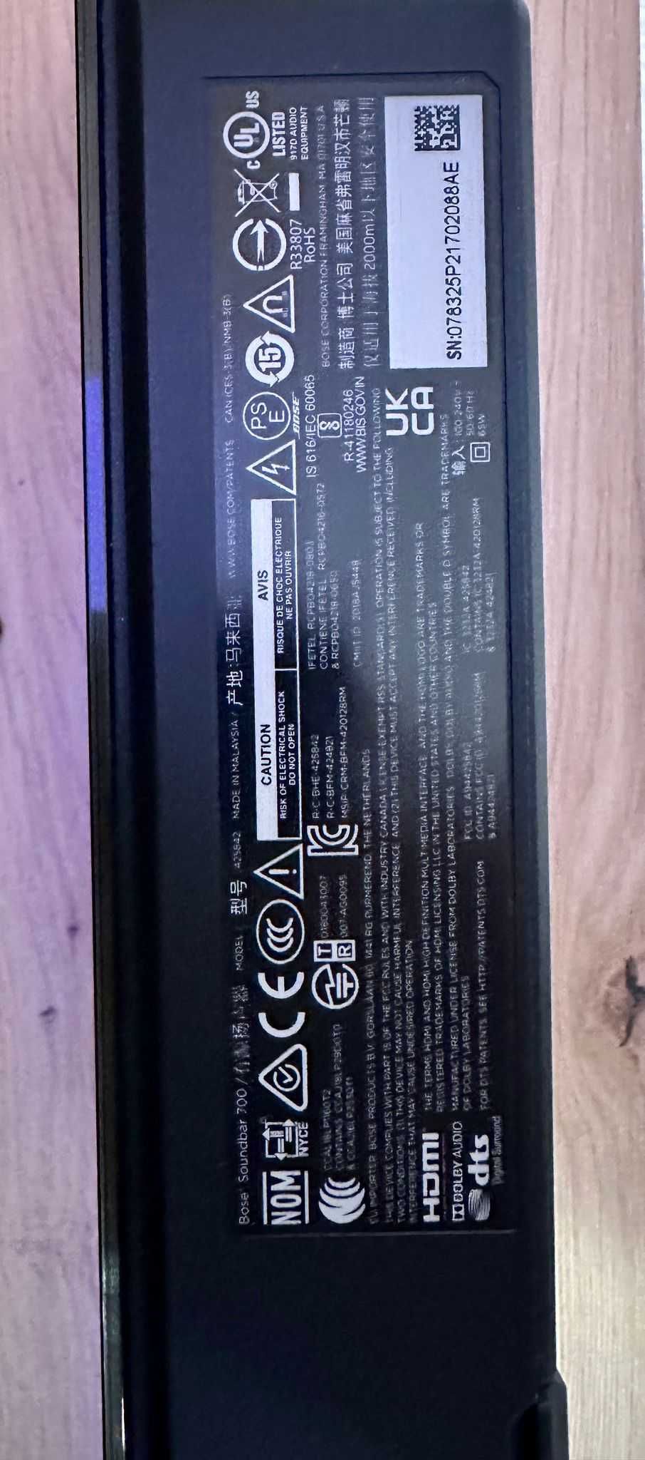 Sistem Bose Soundbar 700 și Modul de Bass Bose 500