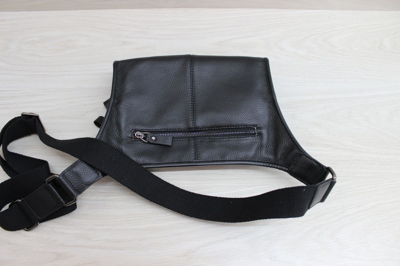 X 9902-2 Мужская барсетка, сумка через плечо натуральная кожа