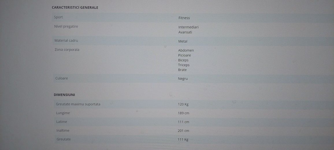 Aparat multifuncțional sala Hammer