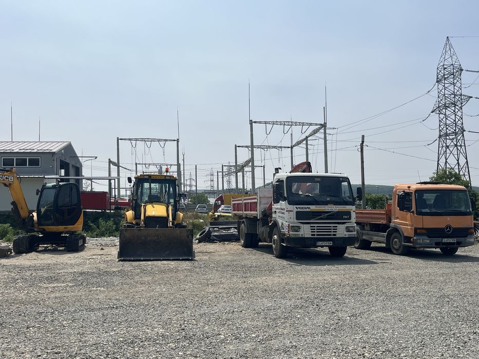 Camion , buldoexcavator,camion macara (pietris,nisip,piatra,pamant)