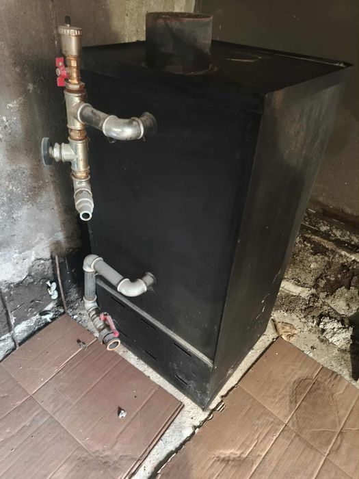 Печка с водна риза Eldom EWL 13kW + помпа, радиатори и лира – Отлично