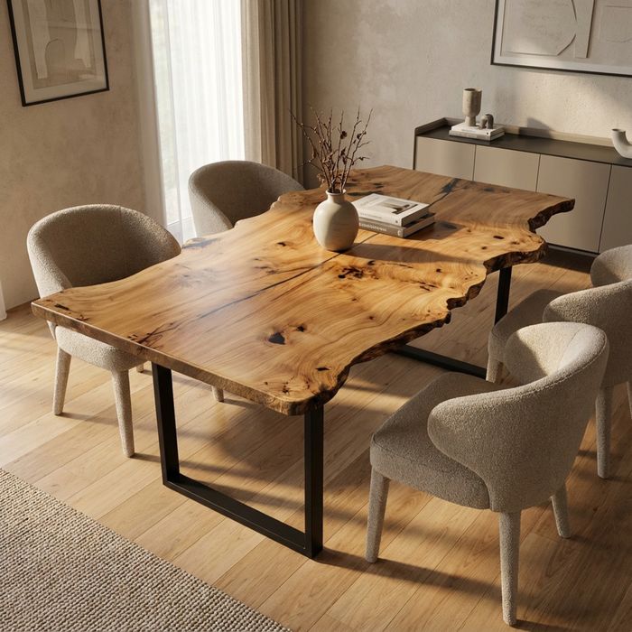 В наличии  стол из массива карагача 1.7х0.85