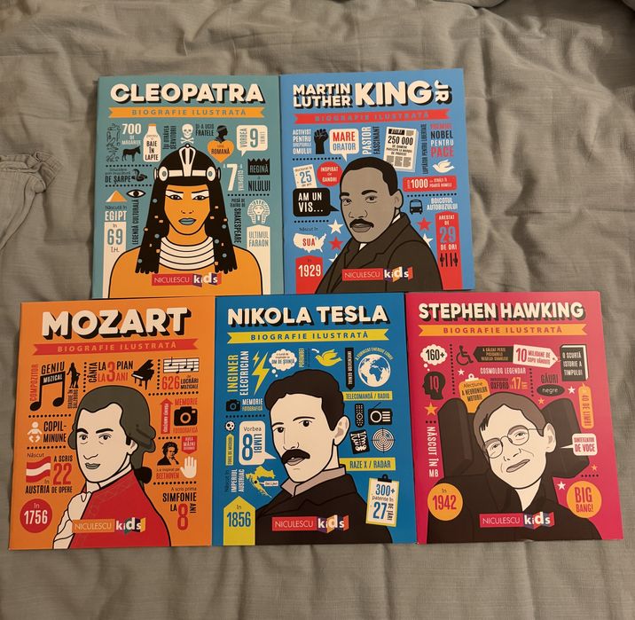 Cleopatra / Nikola Tesla / Mozart / Hawking / M L King